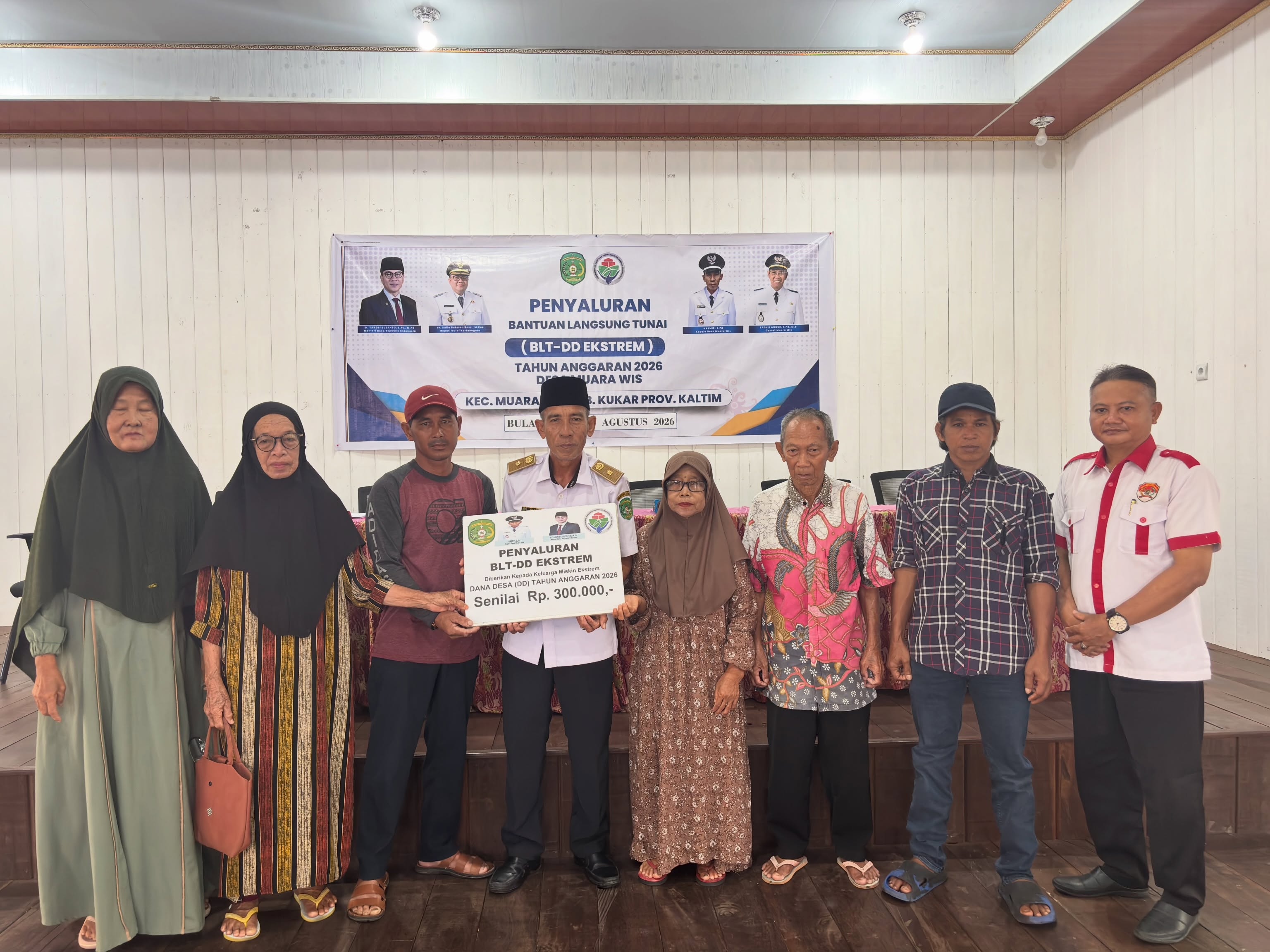 Pemdes Muara Wis Salurkan BLT-DD Ekstrem Tahun Anggaran 2026